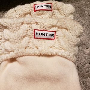 Hunter MM Light Pink/Nude Knit Boot Socks
